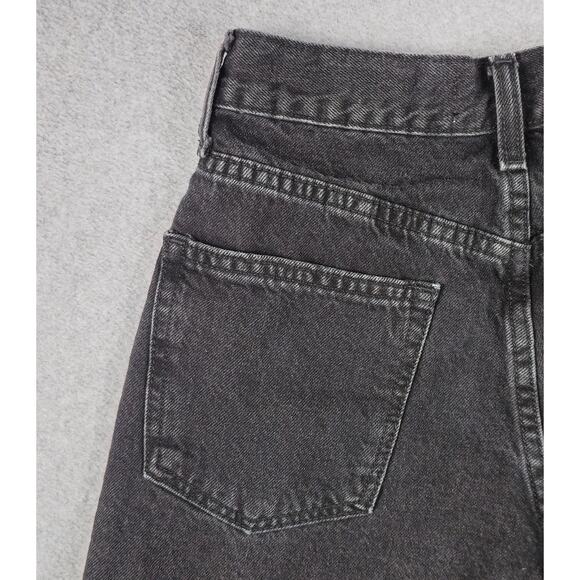 🌼RSQ Shorts Womens Size 25 Super High Rise Mom Black Denim - Picture 4 of 14